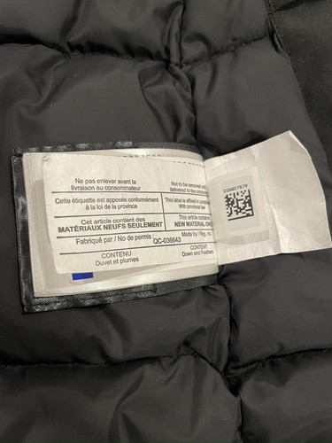 Canada Goose Victoria Parka Women&rsquo;s Winter Jacket Black Small 3037L No Fur