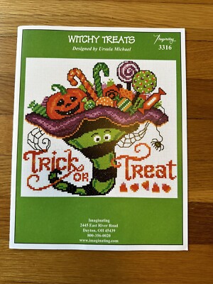Witchy Treats 3316 (Imaginating) Cross Stitch Pattern - Festive for Halloween!