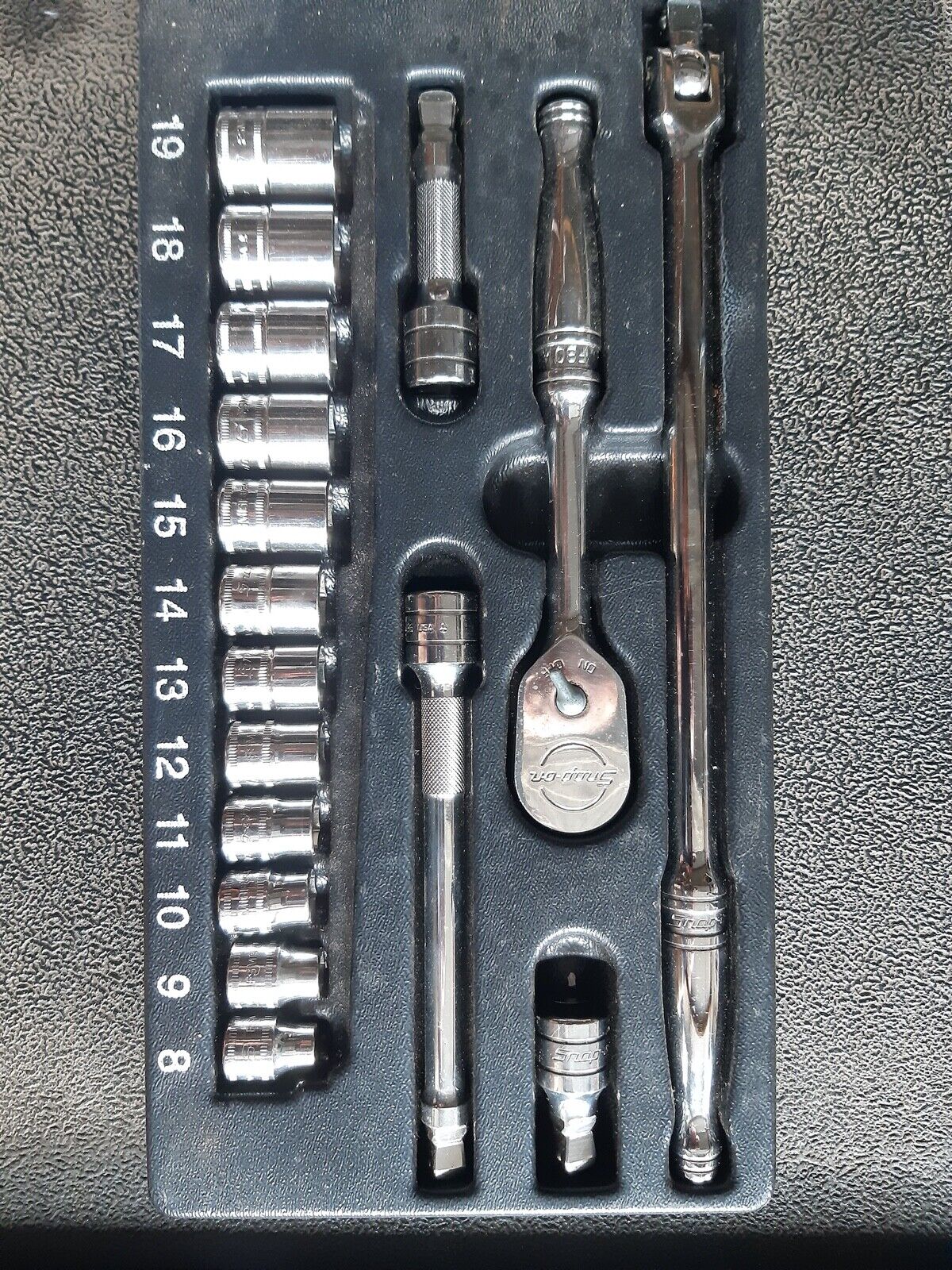 Snap On 17 Pc 3/8 Drive Shallow Metric Set | eBay Snap On 17 Pc 3/8 Drive Shallow Metric Set | eBay