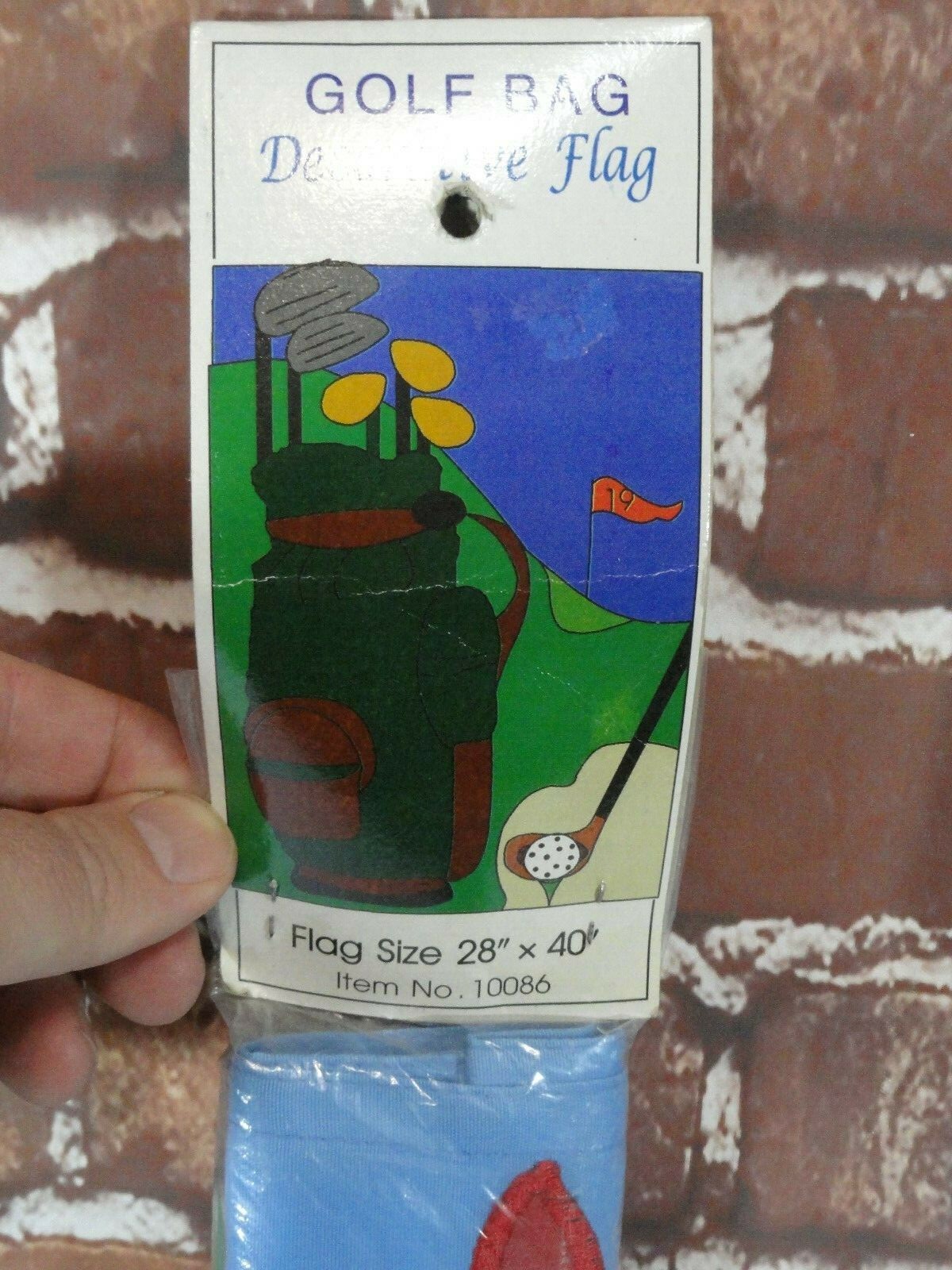 Evergreen Decorative Flag Golf Bag & Club 28” X 40” Banner~Spring~1997 edition