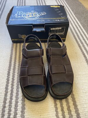 New Doc Martens Chocolate Illusion Inter Front Sling back Sandals