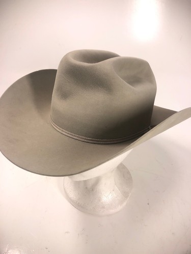 Vintage Resistol FT Worth Silver Belly Mens Cattleman Cowboy Hat -7 1/4  Long