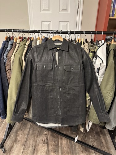 Rick Owens DRKSHDW Outershirt Black Wax Size XS Button