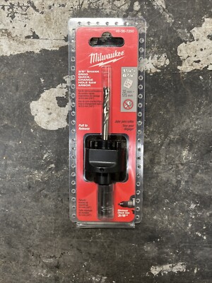 Milwaukee 49-56-7250 3/8'' Bi-Metal Large Thread Quick Change Hole Saw Arbor