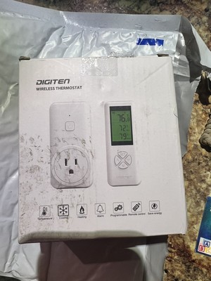 DIGITEN Wireless Thermostat Temperature Controller Outlet Remote Control Built