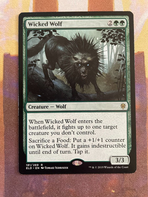 Wicked Wolf - Throne Of Eldraine - Near Mint MTG