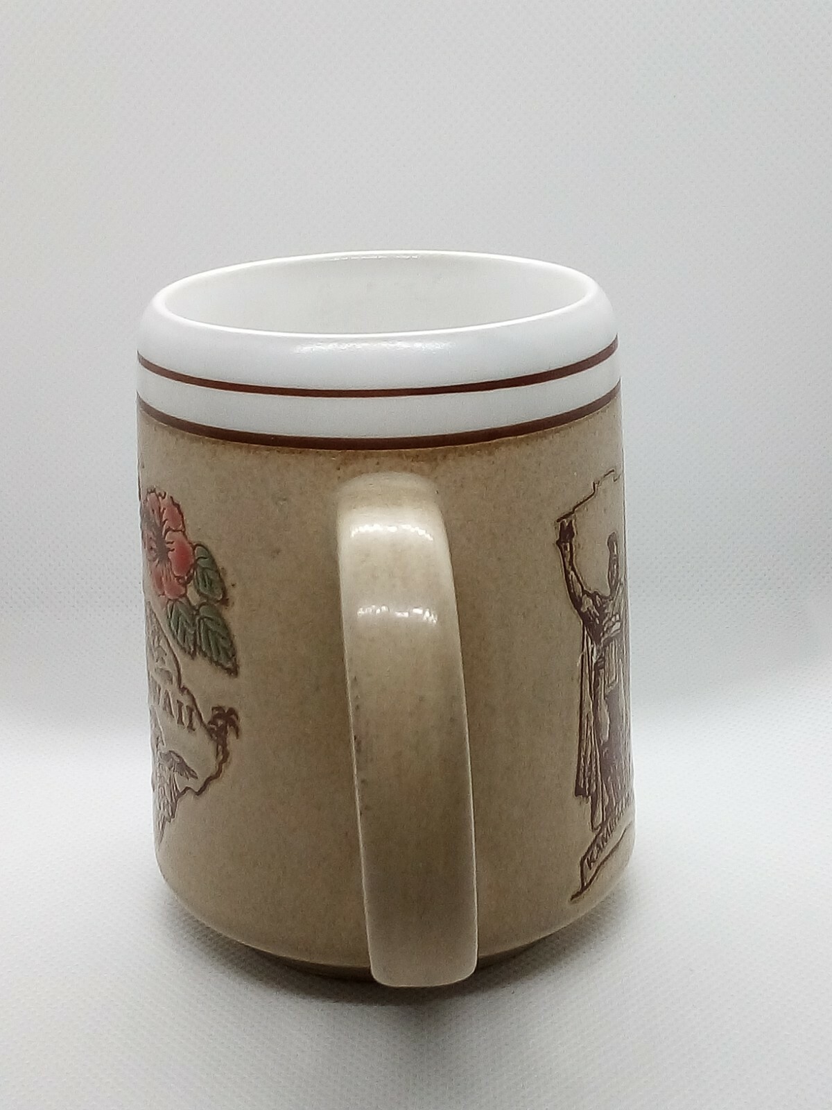 Vintage Map of HAWAII Embossed 10oz. Coffee Mug Cup