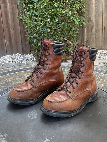 Red Wing Classic Supersole 402 Moc Toe Work Boots Soft Toe 