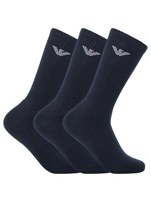 

3 пары мужских носков Emporio Armani, синий, 303133-CC300-00135
