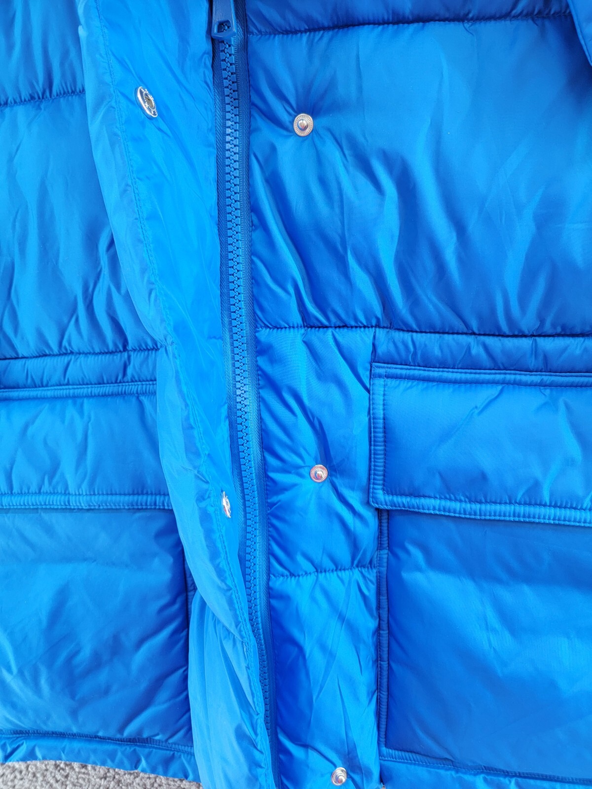 AQUA Cire Wonder Short Puffer Jacket Women's M Ocean Blue Zip/Snap Closure L/S - Picture 9 of 17