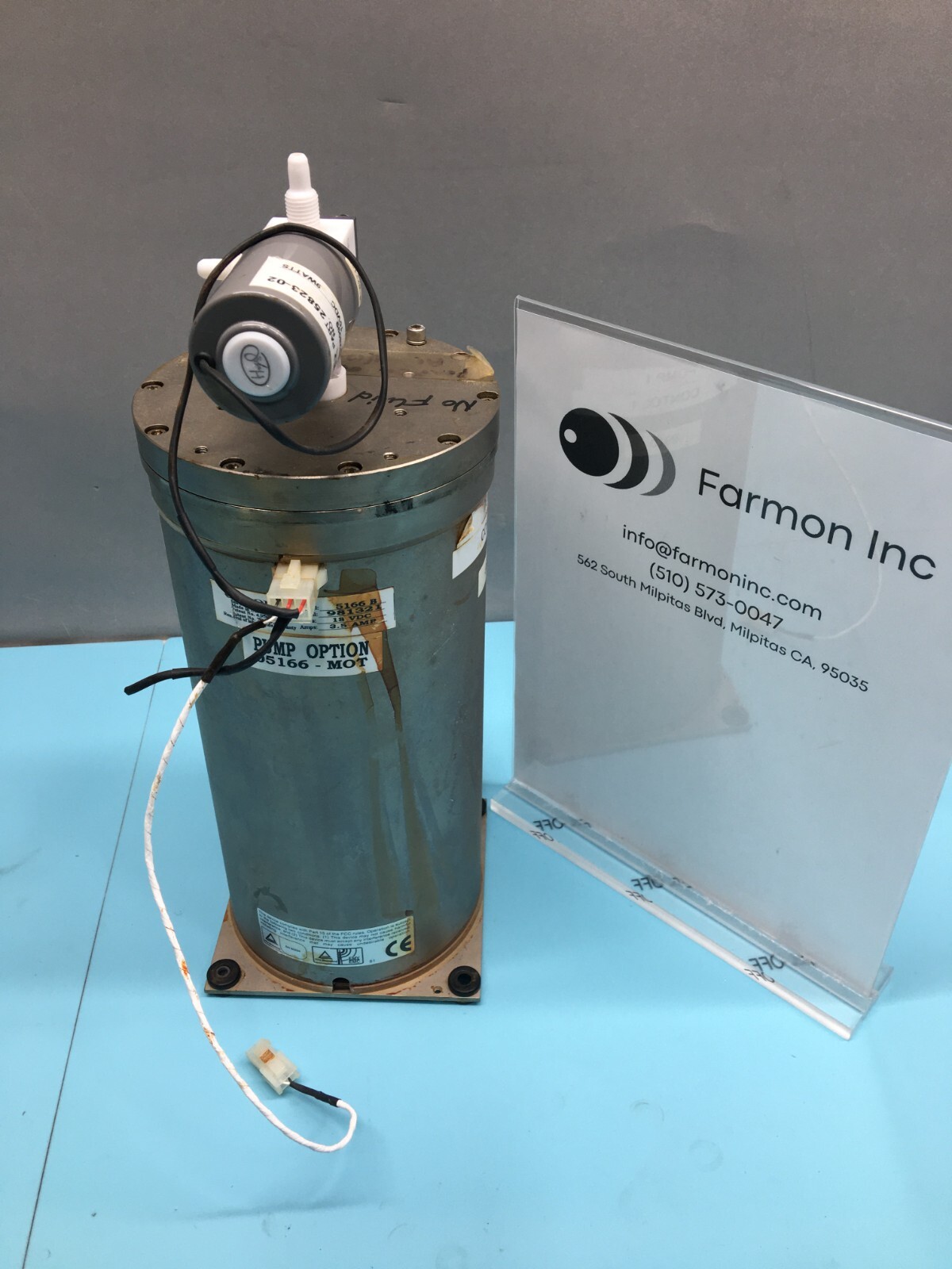 Cybor 5166 B Photoresist Pump 18VDC 3.5A 5166B, 25823-02 60 PSI 15VDC 9W, 121805