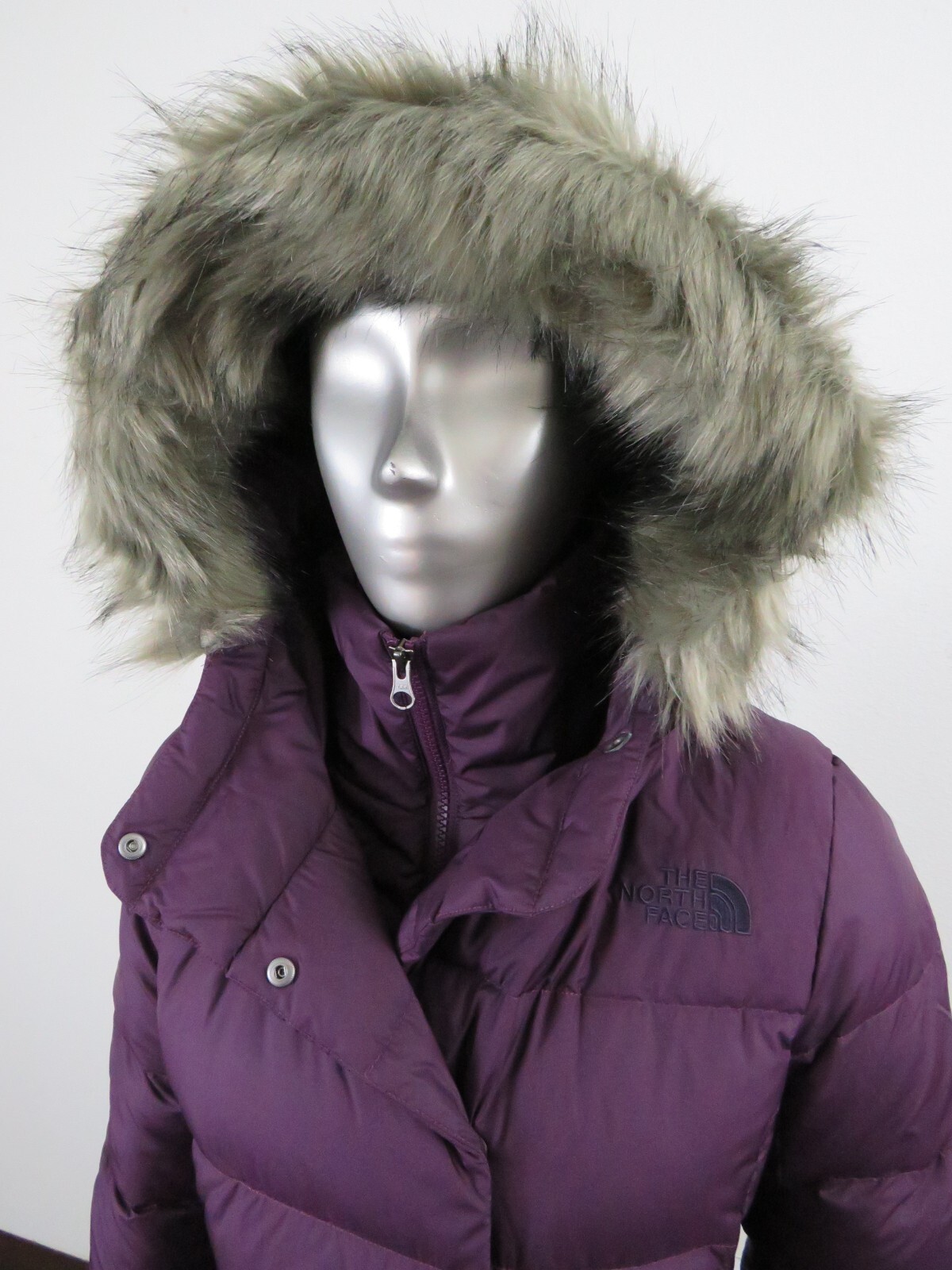 Pre-owned The North Face Womens  Dealio Insulated 550-down Winter Parka Jacket - Wine In Red