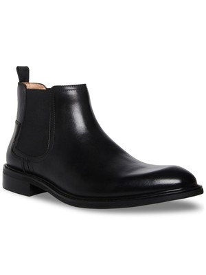 STEVE MADDEN Мужские черные слипоны Goring Heritage с круглым носком из кожи Chelsea 8.5