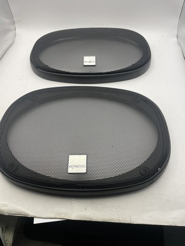 Set of 2 Kenwood Car/Truck/SUV 6x9 Black Speaker Cover Pair