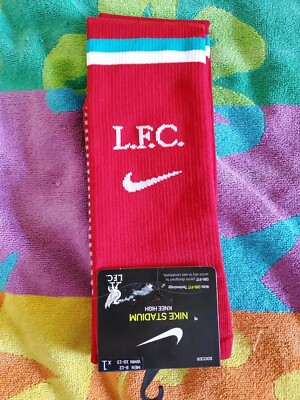 NEW Nike Stadium Knee High Soccer Socks Liverpool Football Club L.F.C Men's 8-12