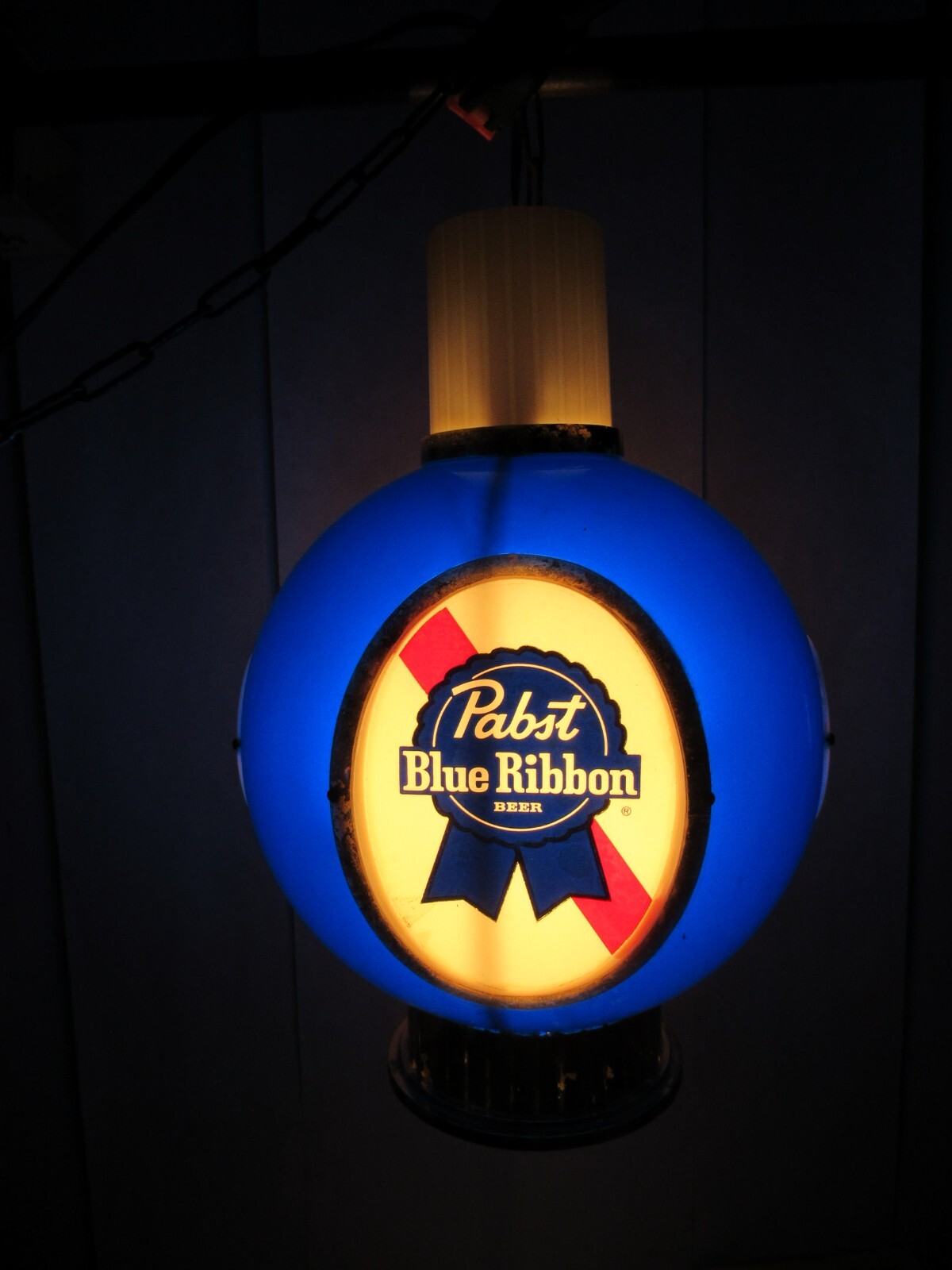 Vintage 1964 Pabst Blue Ribbon Beer PBR Hanging Lamp Light Vintage 1964 Pabst Blue Ribbon Beer PBR Hanging Lamp Light
