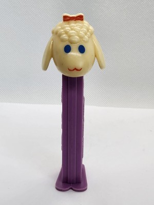 Easter Lamb Lambchop Cream Head No Pupils Pez Dispenser Loose