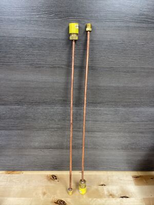 2pc Marshall Copper Pigtail POL x 1/4  7/8  Hex1/4  Tube Inverted Flare 1679 New
