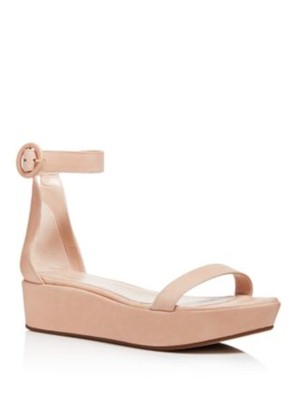 Женские босоножки-капри на платформе STUART WEITZMAN бежевого цвета 1-1/2 размера, с открытой горкой, 7,5 М