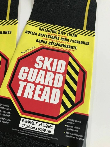 (3)SKID GUARD Reflective Mineral Abrasive Anti-Slip Traction Adhesive Tape Tread