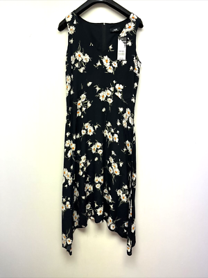 Wallis Daisy Print Soft Floaty Dress BNWT 45.00 Uk 10 eBay