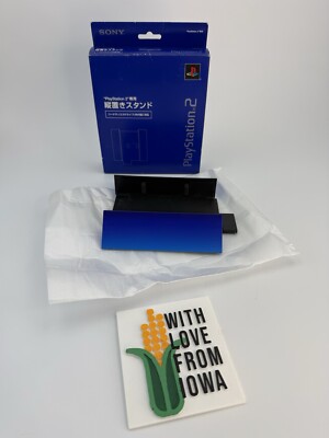 Rare Official Sony SCPH-10040 PlayStation 2 Vertical Stand in Original Box