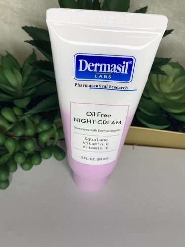 NEW! Dermasil Labs Oil Free Night Cream with Vitamins A & E