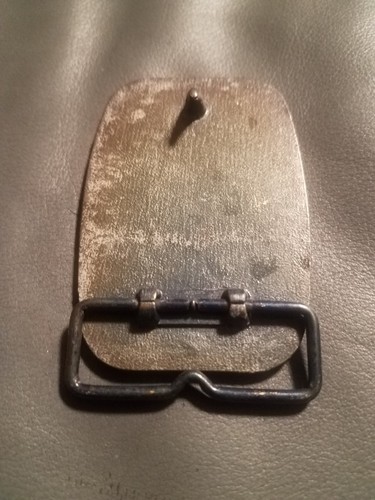 Vintage John Wayne American Copper Belt Buckle Solid Copper & Brass unmarked