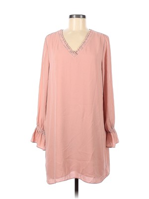 Three Eighty Two Women Pink Casual Dress M