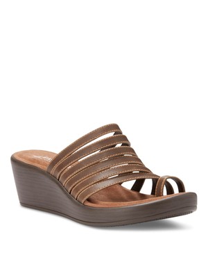 

EASTLAND Женские коричневые босоножки без шнуровки на танкетке Florence Shock Florence с круглым носком, 10 Вт, Коричневый, 2274-02