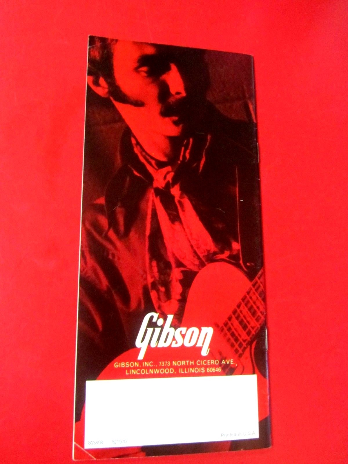Gibson Guitars Les Paul Models 1970 Pamphlet