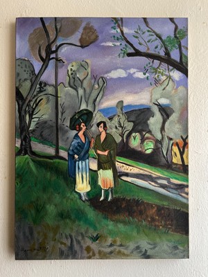 Antique Oil on canvas signed Henri Matisse Large size 19'' x 27''