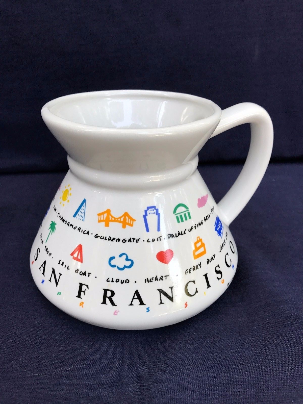 1 Vintage San Francisco Travel Coffee Mug Cup Luke-A-Tuke 1 Vintage San Francisco Travel Coffee Mug Cup Luke-A-Tuke