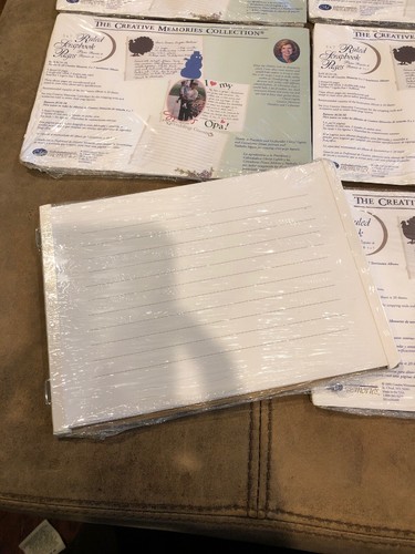 Creative Memories 5x7 White Ruled Scrapbook Pages Sheets Lot 9 pkgs RCM-5R