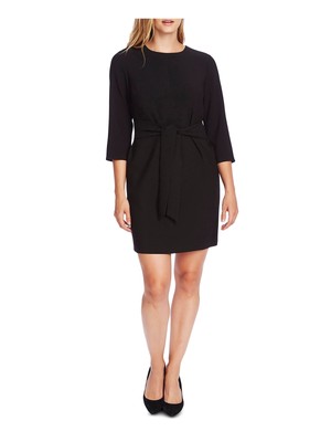 Женское черное платье-клеш длиной выше колена от VINCE CAMUTO 6