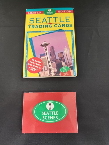 1993 Seattle Scenes Card set of 28 Skyline Cards Inc Space Needle Pike Place