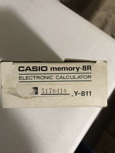 Vintage Casio Memory-8R Electronic Calculator; New in Box!!!!!!