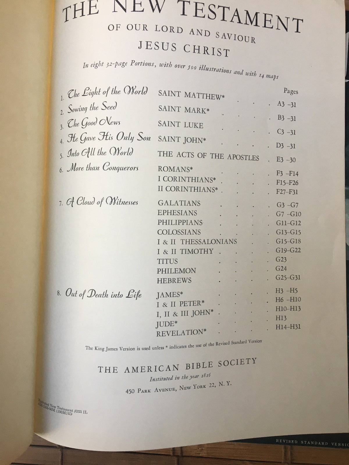 THE GOOD NEWS  The New Testament With Over 500 Illustrations and Maps 1957