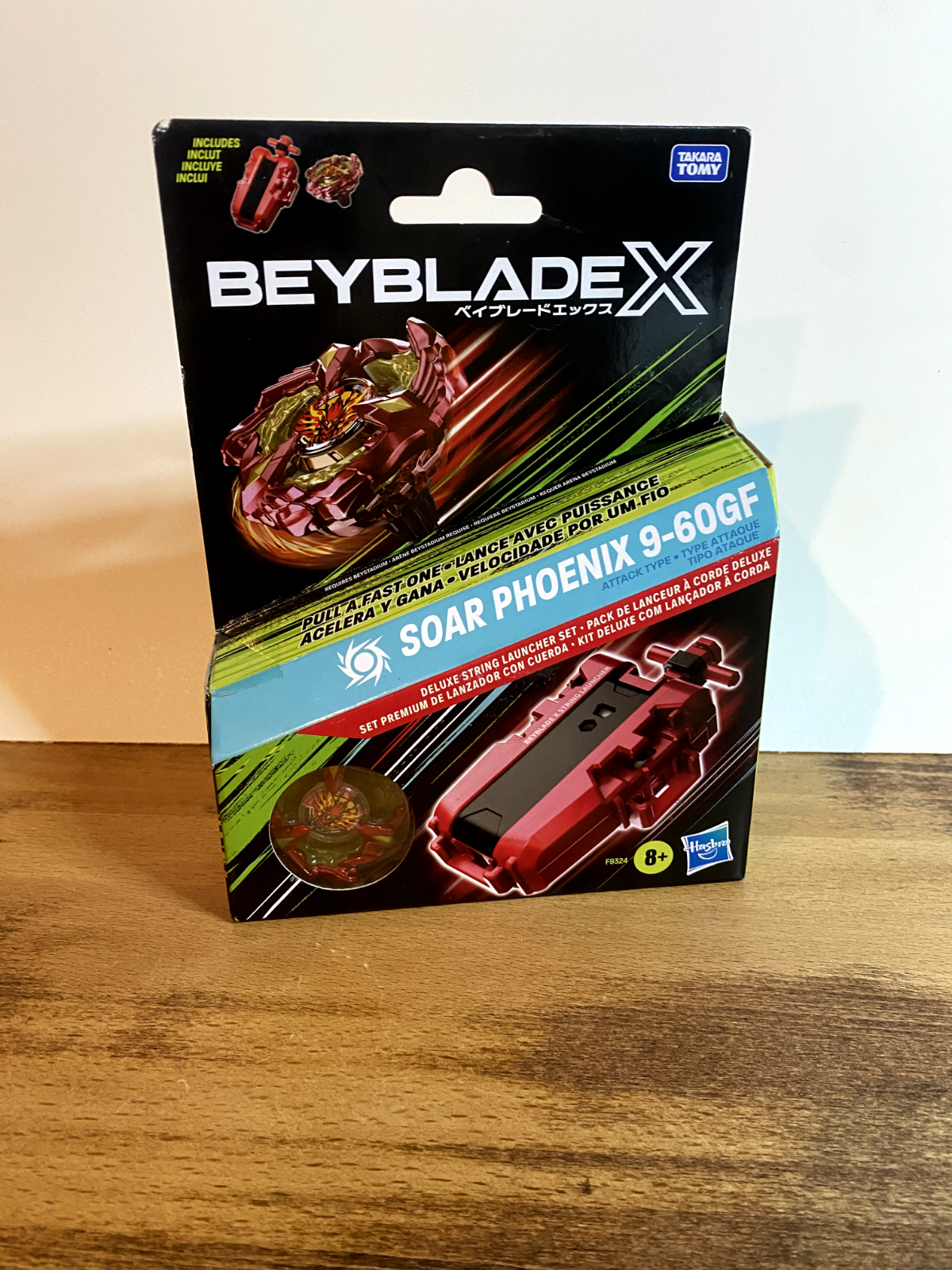 未来ミライハーモニー波動コースター＆小皿9点セット NEW* Beyblade X Soar Phoenix 9-60GF Deluxe String Launcher Set