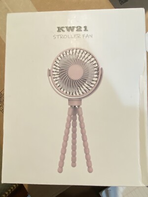 KW21 Stroller Fan 3-speeds Fast Charge With Flexible Legs-pink