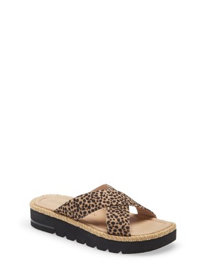 

STUART WEITZMAN Womens Beige 0,5 Платформа Roza Weedge Slide Sals, Бежевый, S4746