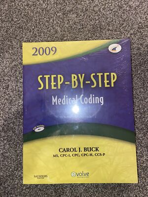 Step-by-Step Medical Coding 2009 by Carol J. Buck (2008, Trade Paperback)