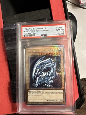 YUGIOH PSA 9 Blue-Eyes White Dragon MP24-EN001 QCR 1st