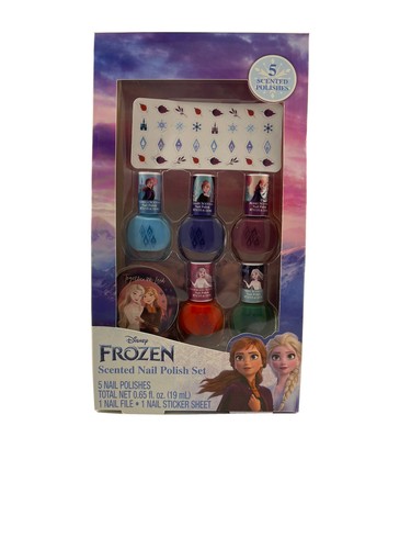 Disney Frozen Scented Nail Polish Set for Girls~5 Nail Polishes~New In Box