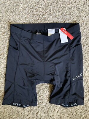 *NWT* Baleaf 3XL black cycling padded shorts UPF 50+