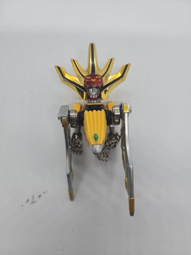 Power Rangers Wild Force Megazord head - Yellow Eagle Zord toy - 2002 Bandai.Q33