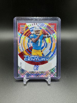 2023 Donruss Elite Quentin Johnston RC Turn Of The Century Auto /49 Chargers