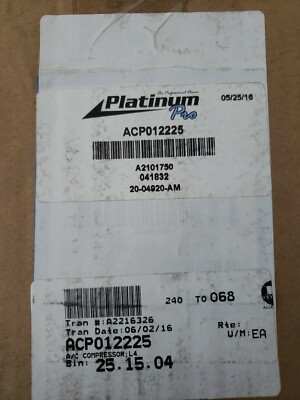 OMEGA 20-04920-AM ACP012225 Acura RDX CRV 2007-2012 A/C Compressor