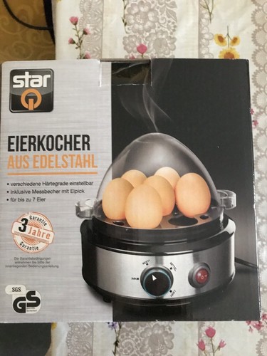 2 Faltbare Eierkocher Aus Edelstahl – Antihaftbeschichtet, Mit Hängeöhrchen & Bürste, Für Perfekte Runde Eier