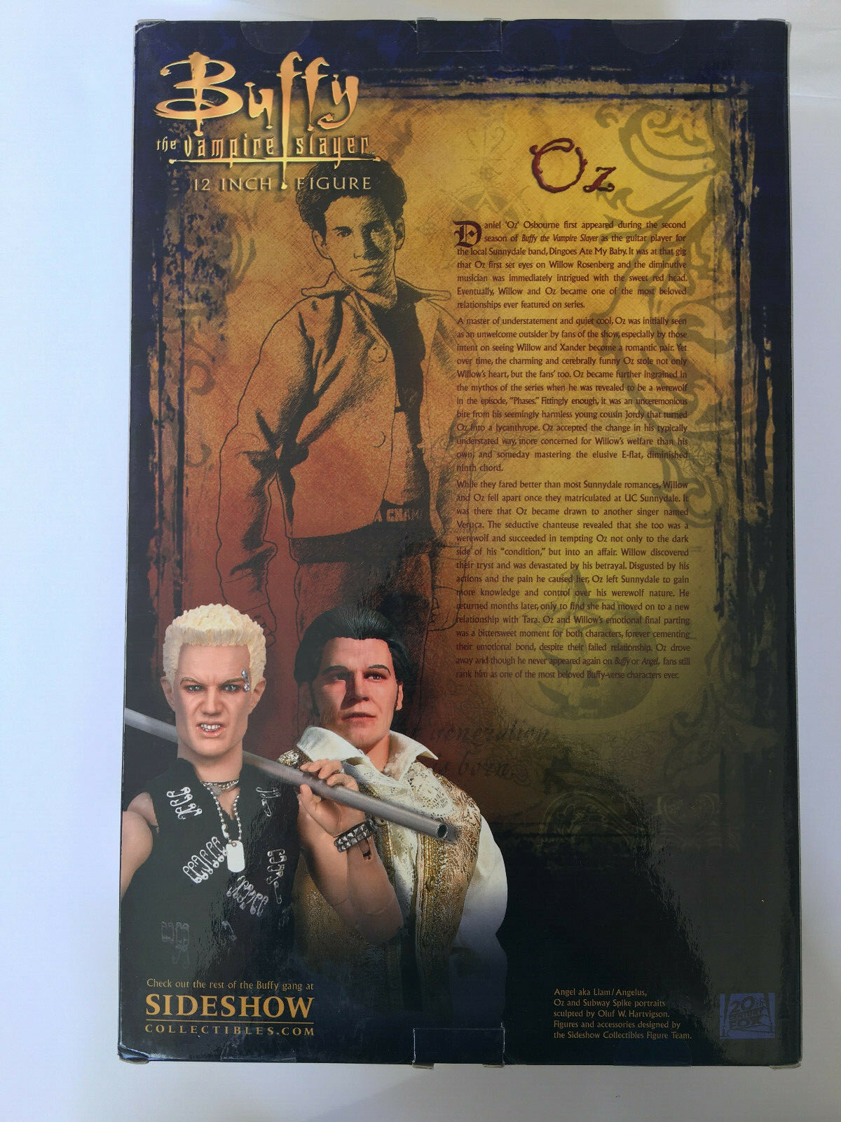 Sideshow Buffy The Vampire Slayer Seth Green as Oz 12” action figure doll NEW